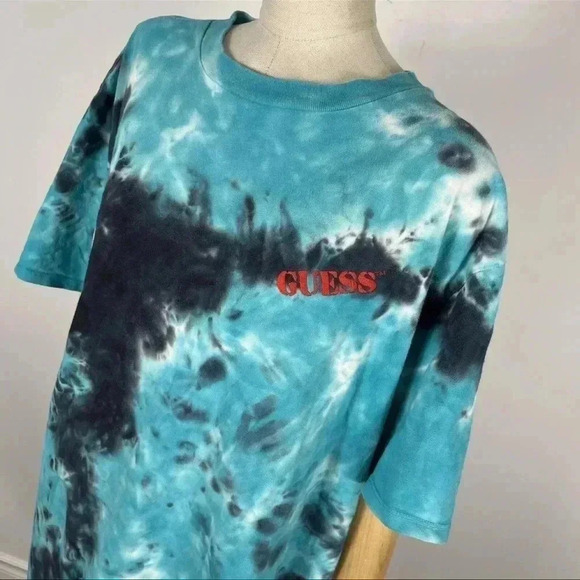 ❤️Vintage Guess Originals  Tie Dye T-Shirt Size Large Oversized - Picture 4 of 10